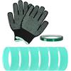 Generic Bande elastiche per sublimazione - Ridurre Ghosting 6 pezzi, carta antiscivolo resistente al calore, supporto artistico per bottiglia d'acqua da viaggio | sublimazione elastica riduzione ghosting 6