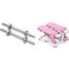 Sunny Health & Fitness Sunny Health and Fitness Exercise Stepping Machine, Portable Mini Stair Stepper for Home or Office + 35.5 cm Threaded Chrome Dumbbell Bar