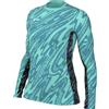 Nike FD7477-354 Maglia Dri-Fit Gardien V GK Maglia Lunga Donna Hyper Turq/Teal Nebula/White Taglia 2XL