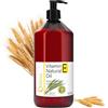 Oïléna Olio di vitamina E (tocoferolo) 100% naturale Vegano, trattamento viso antietà, struccante waterproof, corpo e capelli, unghie e cuticole, crema idratante riparatrice per le mani (1000 ml)