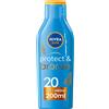 Nivea Sun Latte Solare Protect & Bronze SPF20 Crema Corpo Per Abbronzatura Dorata 200 ml