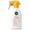 Nivea Sun Sensitive Immediate Protect SPF50+ 250 ml Spray Latte Solare Protezione Immediata Per Le Allergie Solari