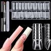 Kiiwah 150 Pezzi 3D Dual Nail Forms Set per Manicure Francese Spaziale, con Pennello e Lima, Unghie Ricostruzione Extension per French Nails, Unghie Incapsulate, Saloni, Principianti
