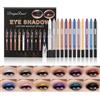 RoseFlower Mimore Matita Ombretto 12 Colori/Set Penna Ombretto Glitter Evidenziatore Eyeshadow Pencil Professionale Matita Occhi Perlato Luminoso Stick Set Impermeabile Lunga Durata