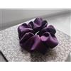 Waterlily Elastico per capelli in 100% seta di gelso, 22 momme, per donne e ragazze, morbido, naturale, grande (viola scuro)