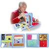 TOKANITY Coperta Fidget per adulti con demenza, 52 x 31 cm (2 pagine), attività di demenza per anziani, aiuto per la terapia di Alzheimer e demenza, coperta occupata, sollievo dall'ansia, stimolazione