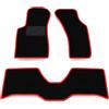 Somer Car Kit Tappetini Auto compatibili con Lancia Delta HF Integrale Evol Catal | Set Tappeti in Moquette, Tappeto auto su misura, bordo rosso