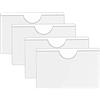 CARALL 4 Pezzi Portabollo per Auto, Porta Assicurazione Auto Adesivo, 11X8cm, Porta Permesso Parcheggio Auto, Portabollo Auto Parabrezza