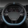 SQOGJSGZ Copri Volante Coprivolante Auto A Forma D Per Golf 7 8 Per Polo 2014-2021 Per Scirocco Per Jetta 6 2017-2021 Per Santana 2016-2021 Per Tiguan 2015-2021 Volante Cover(Blu)