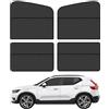 Xibao Tendine Parasole Auto,Tendine Auto Magnetiche,Bloccare Raggi UV e Calore e Privacy Personale,Parasole Magnetico,Adatto alla Maggior parte di Auto,SUV,Camper,Berline,Camion (Anteriore+Posteriore)