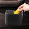 CGEAMDY Pattumiera per Auto con Coperchio, Cestino Impermeabile Portatile, Scatola Spazzatura Piccola Multifunzione per Auto, Ufficio, Casa (Nero)