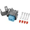 Hihaha Connettore Spina Cablaggio Pompa Carburante per Honda Civic 2006-2011 / Connettore Terminale Femmina Interno/Serie in Plastica Impermeabile da 2,2mm / 1 Set Grigio 4 Pin