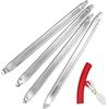 AMANDELIZABE Set di 4 ferri da montaggio, 30 cm, leva per pneumatici in acciaio ad alta resistenza, attrezzi per il montaggio di pneumatici per moto, bicicletta, carrello, scooter, con 1 custodia