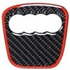 TOWBEBER For Audi A3 S3 A4 A5 A6 Q3 Q5 Q7 Q8 Adesivo in fibra di carbonio reale Volante for auto Logo Trim Adesivo for auto Decalcomania Accessori(Style F)