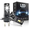 Onraying H7 LED, 45000LM 6500K Blanc Froid, 12V Ampoule H7 LED de Phares Voiture Automobile Aveentilateur, 900% Luminosité, 1:1 Mini Taille, Remplacement Des HalogèNes
