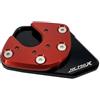 SFETDYOSI Per HONDA NC750X NC 750X NC750 X 2014-2020 Cavalletto Laterale Per Moto, Piastra Di Supporto, Estensione, Accessori(Red)
