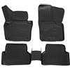 J&J AUTOMOTIVE Norm Liners Tappetini Auto su Misura per Volkswagen Tiguan 1 2007-2015, Set da 4 Pezzi, 3D in Gomma TPE, Antiscivolo, Inodore, Colore Nero