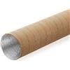 wamovo Tubo isolante 65 mm Beige tubo di distribuzione dell'aria calda 1-10 metri (1 metro)