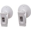 Xibao 4PCS Ventosa per Parasole Auto,Accessori per Auto Interni,Ventosa per Biglietti di Parcheggio,Anneome per Documenti Auto con Clip,Adatto per Auto,Camion,SUV,Camper,Veicoli Commerciali (Bianco)