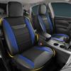kingphenix Confezione da 2 coprisedili anteriori in pelle memory foam, rete 4D traspirante, facili da installare, compatibili con airbag, misura universale per auto, camion, furgoni, SUV, blu