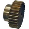 LQRCTRY Set di ingranaggi in ottone, Ingranaggio cilindrico in ottone 0,7M 27 denti con gradino di diverse dimensioni del foro(4MM BORE)