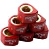 ZPTYGRS Set di rulli da corsa 6 pezzi, peso 18x14 mm, 9 g, 13, per Kymco, Agility R16 Plus, come Lx, per People S 125, 150, 200, scooter a 4 tempi(13g red)