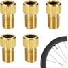 WANTUSHUI 5 adattatori per valvola francese, adattatore per valvola francese, valvola per bicicletta, adattatore per bicicletta francese su auto, valvola per bicicletta a valvola auto, adattatore per pompa ad