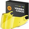 Everalo Visiera Compatibile con Shark Spartan - Spartan 1.2 - Skwal - Skwal 2 - D Skwal - D Skwal 2 - Vz160 - Vz165 (Giallo Notte)