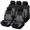 Generico Coprisedili Auto per Dacia Sandero 2007-2020 2021 2022 2023 2024 2025 2026, Set Completo di Coprisedili Auto, Traspirante Antiscivolo Protezioni per Sedili, Lavabile e Alle Macchie BVEe146