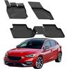 Sahler Tappetini auto compatibili con Seat Leon E-TSI/Cupra Leon Automatico 2020 - 2026 | 4.5D Premium TPE gomma antiscivolo tappetini in gomma impermeabile auto tappetino nero