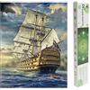 DCIDBEI DIY 5D Diamantini Quadrati 40x50 cm Diamond Painting Trapano Quadrato Diamond Painting Paesaggi Grandi Dimensioni Puzzle Arte Adulti Mare Barca a Vela Tela Stress Fai Da Te Dipingere con i Numeri