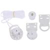 PETSTIBLE Kit di montaggio per tende a rullo, 38 mm, staffe e catene, parti di ricambio per tende