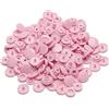 GIVBRO T5 bottoni a pressione in plastica bottoni a pressione accessori per fai da te artigianato vestiti pannolini bavaglini fatti a mano rosa, 100 pezzi