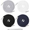 Aeaocvo 4 pezzi di cordoncino per pantaloni da jogging, 140 cm, cordoncino per cappuccio, elastico da jogging, con coulisse, coulisse per pantaloni con spillo, pantaloni con cordoncino da infilare,