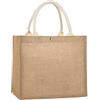 Eleeonora Borse Juta da Rivestire,Borsa di Iuta Riutilizzabile,Borsa della Spesa in Juta,Borsa della Spesa in Iuta,Impermeabile,Portatile,Pieghevole,per Picnic,Viaggi,Spiaggia E Tutti I Giorni