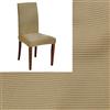 Russo Tessuti 6 Coprisedie Vestisedia Copri Sedia Ottoman Maxi Nuovi Colori Antimacchia-Beige