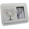 oggettando SET 18 Portafoto da tavolo in ecopelle ALBERO DELLA VITA CUORE PERSONALIZZABILE in scatola. Bomboniere, Battesimo, Comunione, Cresima, Laurea, Matrimonio, Anniversari. Originali moderni (ORO, 18)