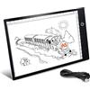 I-SHUNFA Led Light Pad A5, A5 LED Light Table Ultra-thin Light Board disegno, con cavo USB, luminosità regolabile per la pittura diamante, artista, schizzi, animazione