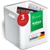 Novaliv 3 scatole da 30 x 30 x 30 cm, colore bianco, per scaffali Kallax, cesti da 30 x 30 cm, ideali come cassette per scaffali Kallax, scatole pieghevoli, 30 x 30 cm, 30 x 30 cm