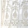 Silk Road Europea Tenda del Ricamo, Bianca Pizzo Tenda in Tulle per Soggiorno Camera da Letto Balcone Bovindo Decorazioni per finestre-Bianca 220x270cm(87x106inch)