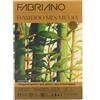 Fabriano Bamboo Carta Artistica 90% Bambù 280 g/m² - A Grana Naturale, FSC® Mix, Senza Acidi, per Tecniche Miste, Pittura e Disegno - Bianco Caldo Naturale (18x26 cm)