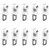 LIYI929GP Puleggia Per Tende Ganci Per Tende, Tranquillo Rulli Per Binario Della Tenda, Gancio Per Tende Scorrevoli, Accessori Flessibili, 10/20/50 Pezzi Gancio Per Tende Scorrevoli Per Doccia Porte(10 PCS)