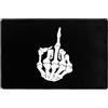 Generic Tappeto Antiscivolo Saying Fu-CK off Middle Finger Tappeto Asciugapassi Facile da Pulire Zerbino Morbido Zerbino Ingresso 40X60Cm per Cucina, Bagno, Camera da Letto