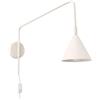 SOLLUX lighting Lampada da Parete - Applique da Parete - Acciaio - 1 Paralume - Lampadina LED - Beige Nox