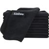 KinHwa Panni in microfibra di colore nero, per la pulizia della cucina, lavabili, in microfibra, ecologici e senza pelucchi, multiuso, 20 cm x 20 cm, 10 pezzi