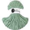 Bobbiny Junior 3 mm intrecciato macramè cavo (Aloe) 100 m