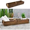 Cepewa Scatola di legno a forma di mattoni, look usato, in legno di faggio, con raccordi in metallo (1 scatola di legno a forma di mattoni da 60 x 15 cm)