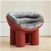 XRBCNMM Divano a gambe di elefante, con cuscino in peluche, moderna, per soggiorno, camera da letto, balcone, ufficio, comoda poltrona per adulti e bambini (mormone, 84 cm con cuscino)