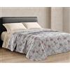 Riad Arredo Trapuntino Matrimoniale Primaverile Estivo Morbida Microfibra 250x250 cm - Copriletto Trapuntato Leggero Delicato Traspirante Anallergico - Flower Rosa