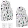 Jeesblsy Borsa Portaoggetti da Parete, Portaoggetti da Appendere Elegante Tasche da Comodino con Gancio Organizer Letto Sopra la Porta E l'armadio (Cedro Cervo)